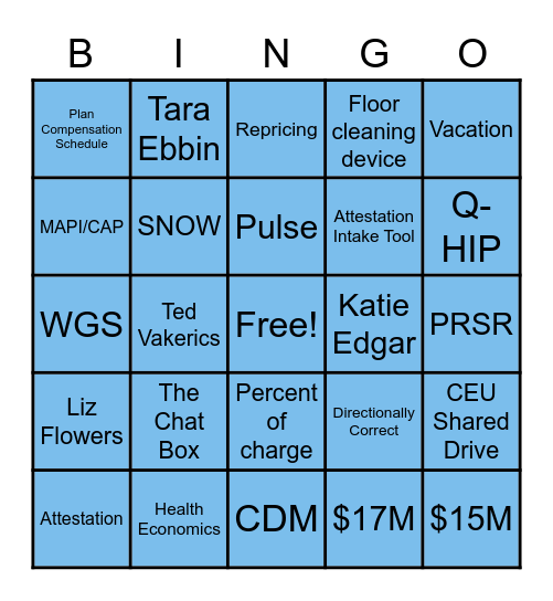 CEU BINGO Card