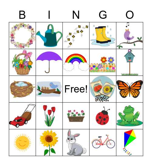 Spring Bingo Card