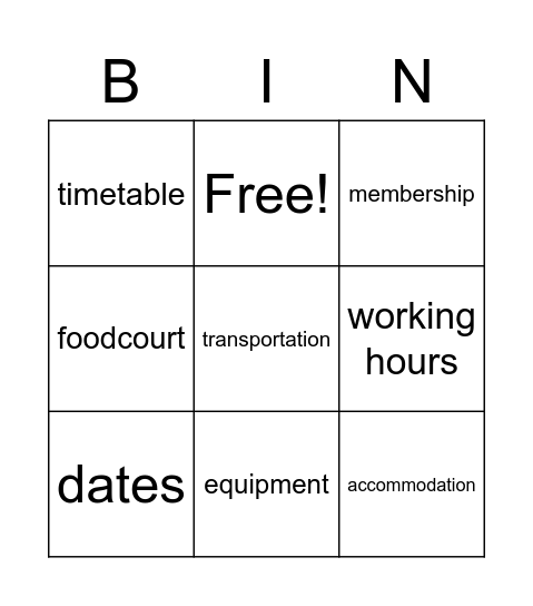 EGE task 2 Bingo Card