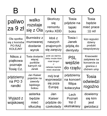 2023 BINGO Card