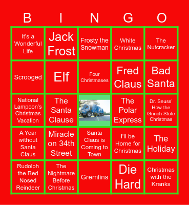 CD Holiday Bingo Card