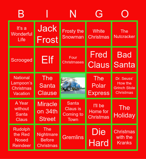 CD Holiday Bingo Card