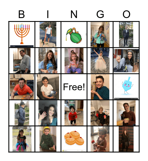 CHANUKAH BINGO Card