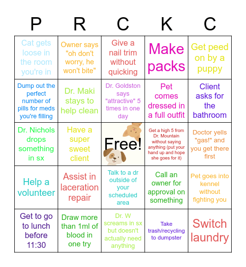 Tech Bingo Card