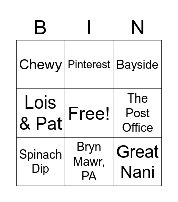 Donnellan Day Bingo #5 Bingo Card