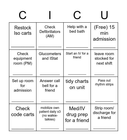 Bingo Card