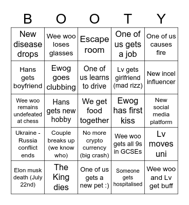 ✨2023✨BINGO✨ Bingo Card