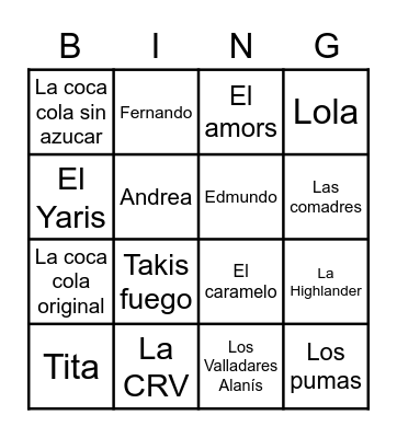 NAVIDAD 2022 Bingo Card