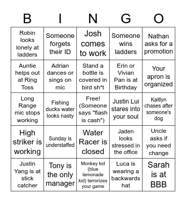 Wun2Free NM Bingo 2022 Bingo Card