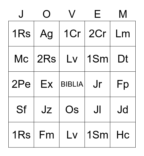 PRIMICIA 2023 Bingo Card