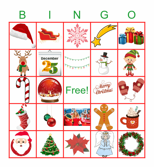 KERSTBINGO Card