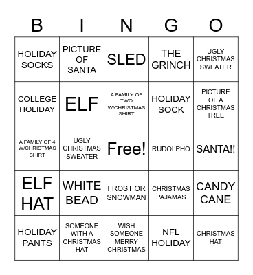 FIND IT FROM YOU GUEST Bingo Card