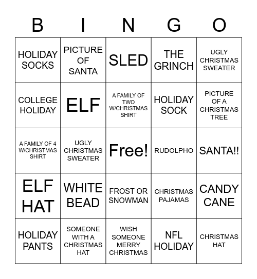 FIND IT FROM YOU GUEST Bingo Card