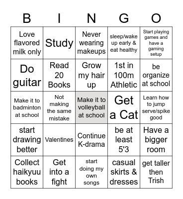 Anna 2023 Bingo Card