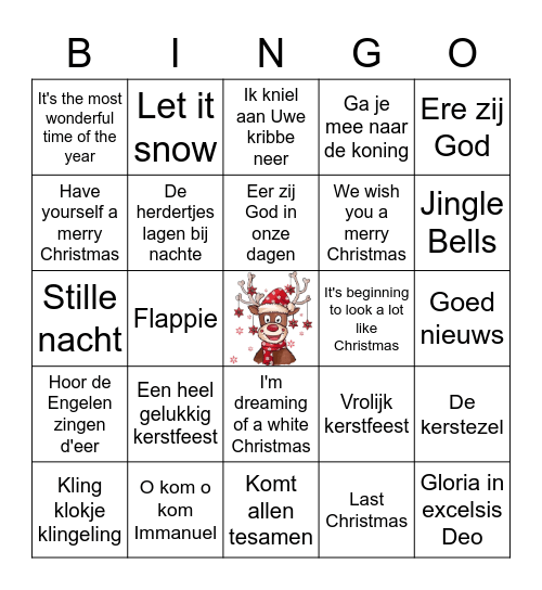 KERST BINGO! Bingo Card