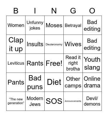 Iuic Bingo Card
