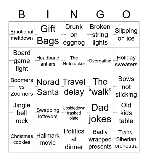Toyota-thon Bingo Card