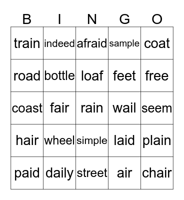 Fourth Grade 4-end Bingo Card