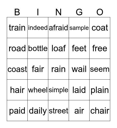 Fourth Grade 4-end Bingo Card