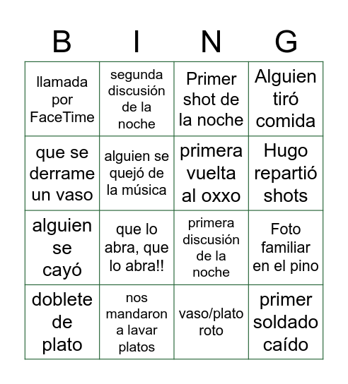 Xmas @welis Bingo Card