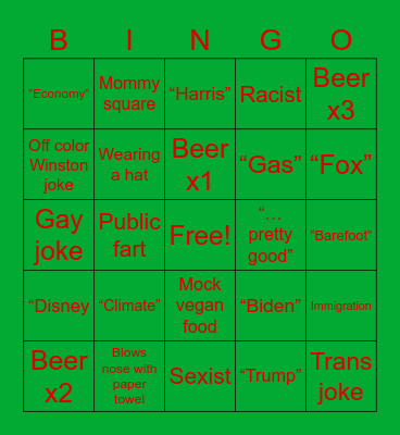 Christmas Bingo Card