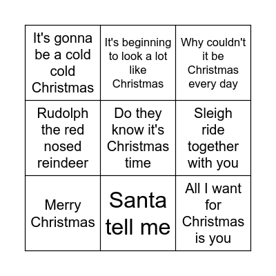 Kerst Bingo 2022 Bingo Card