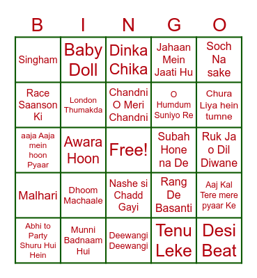 JIGS Christmas 2022 Bingo Card