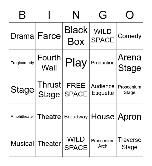 Vocab Review! Bingo Card