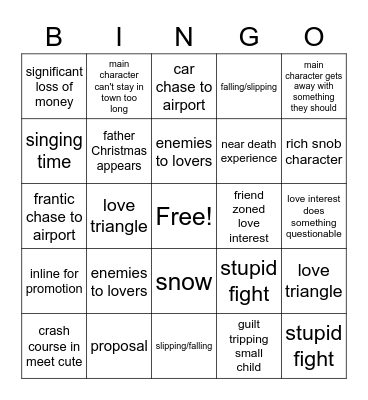 Christmas Bingo Card