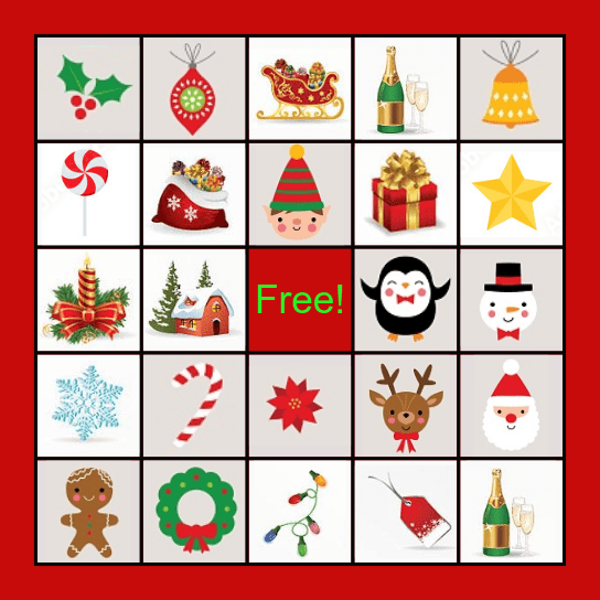 Christmas BINGO Card