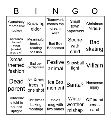 Christmas Bingo Card
