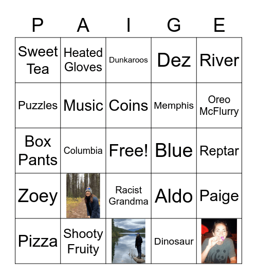 BIRTHDAY BINGO Card