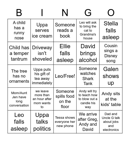 DaBomb Bingo Card