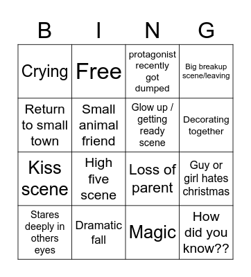 Christmas Bingo Card
