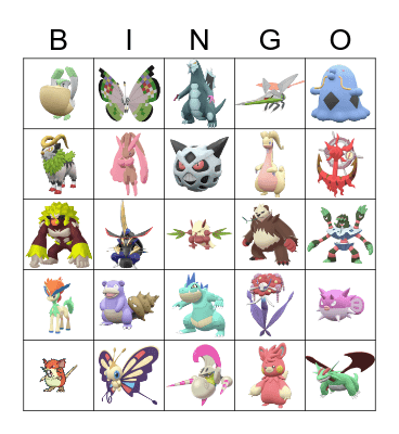 ShinyPokemon 2023 Bingo Card