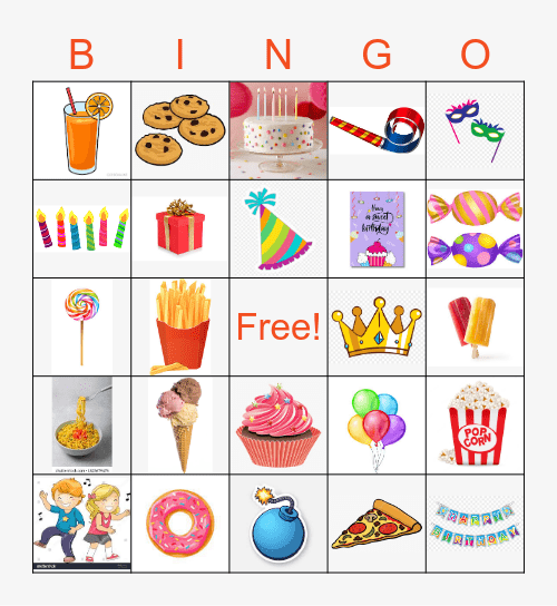 Manit's Birthday Bingo Card