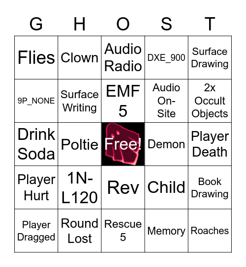 Ghost Exorcism Bingo! Bingo Card