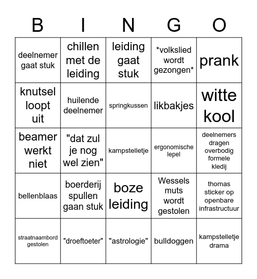 WiKa 2022 bingo Card