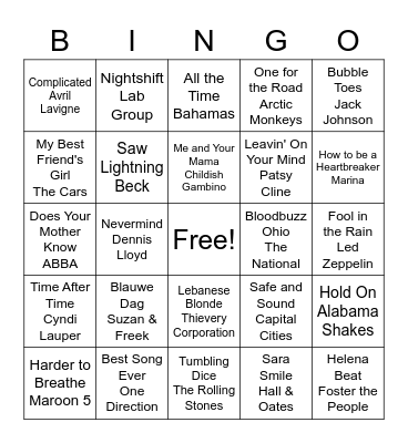 Bingo Mania 4 Bingo Card