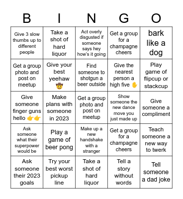 SOCIAL Bingo Card