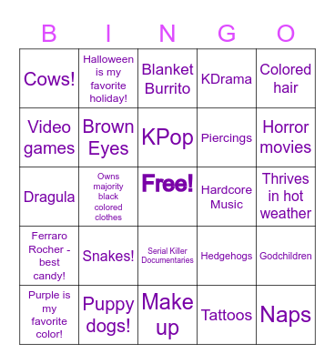 How Similar Are You To Deb! Bingo Card