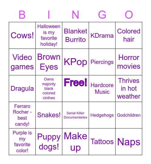 How Similar Are You To Deb! Bingo Card