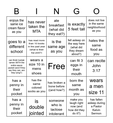 2022 EM RETREAT Bingo Card