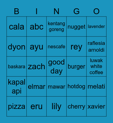 ELMAR BINGO Card