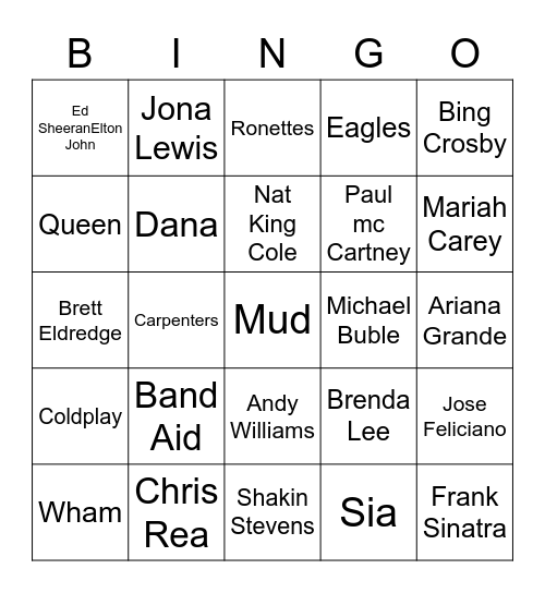 Oud en Nieuw 2 Bingo Card