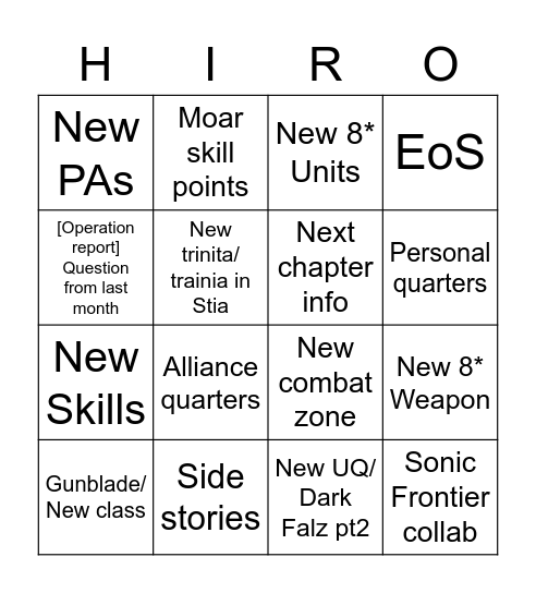 NGS Headline Bingo (12/27/2022) Bingo Card