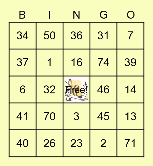 BeeNGO (Team Busilak) Bingo Card
