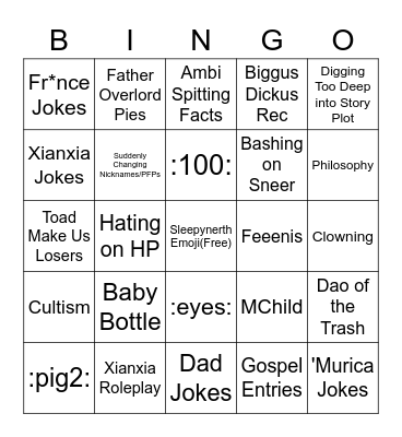 TLO Discord Bingo Card