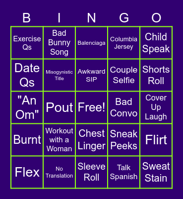 Morrissey Bingo Card