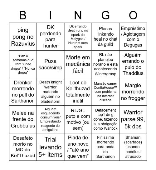 Confia Bingo Card